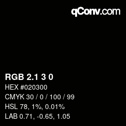 カラーコード: RGB 2.1 3 0 | qconv.com