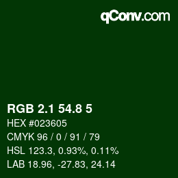 Color code: RGB 2.1 54.8 5 | qconv.com