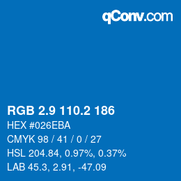 Color code: RGB 2.9 110.2 186 | qconv.com