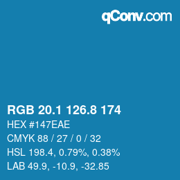 Color code: RGB 20.1 126.8 174 | qconv.com
