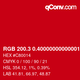 カラーコード: RGB 200.3 0.40000000000001 20 | qconv.com