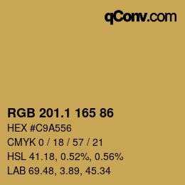 カラーコード: RGB 201.1 165 86 | qconv.com