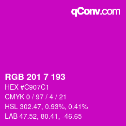 Color code: RGB 201 7 193 | qconv.com