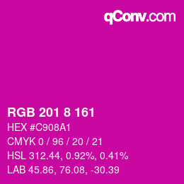 颜色代码: RGB 201 8 161 | qconv.com