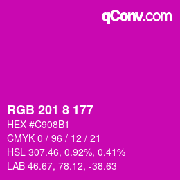 カラーコード: RGB 201 8 177 | qconv.com