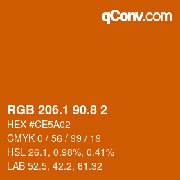 Farbcode: RGB 206.1 90.8 2 | qconv.com