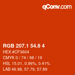 Color code: RGB 207.1 54.8 4 | qconv.com