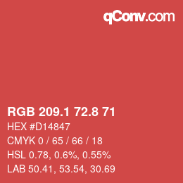 Code couleur: RGB 209.1 72.8 71 | qconv.com