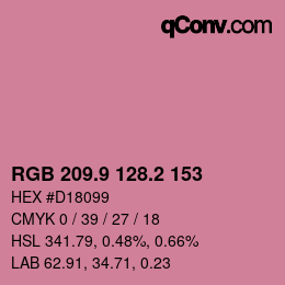 Color code: RGB 209.9 128.2 153 | qconv.com