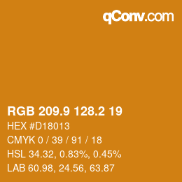 Color code: RGB 209.9 128.2 19 | qconv.com