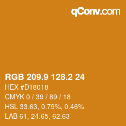 Color code: RGB 209.9 128.2 24 | qconv.com
