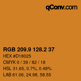 Color code: RGB 209.9 128.2 37 | qconv.com