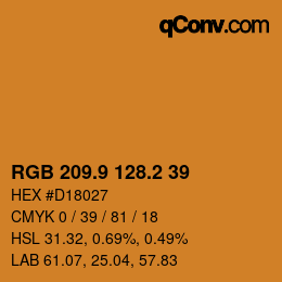 Color code: RGB 209.9 128.2 39 | qconv.com
