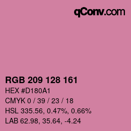 Color code: RGB 209 128 161 | qconv.com