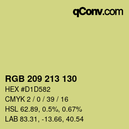 Color code: RGB 209 213 130 | qconv.com