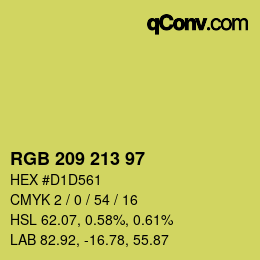 Color code: RGB 209 213 97 | qconv.com