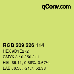 Color code: RGB 209 226 114 | qconv.com