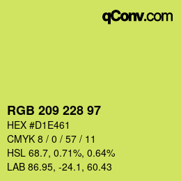 Color code: RGB 209 228 97 | qconv.com
