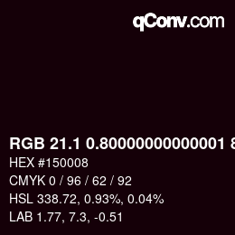 Color code: RGB 21.1 0.80000000000001 8 | qconv.com