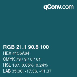 カラーコード: RGB 21.1 90.8 100 | qconv.com
