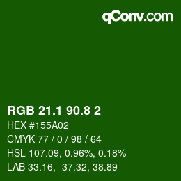 カラーコード: RGB 21.1 90.8 2 | qconv.com