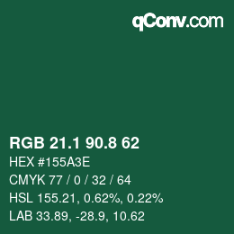 カラーコード: RGB 21.1 90.8 62 | qconv.com