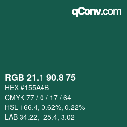 カラーコード: RGB 21.1 90.8 75 | qconv.com