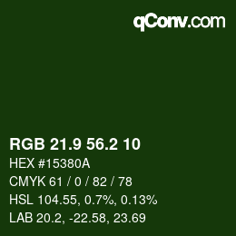 Color code: RGB 21.9 56.2 10 | qconv.com