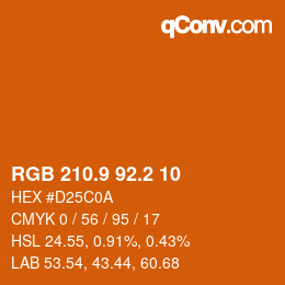Color code: RGB 210.9 92.2 10 | qconv.com