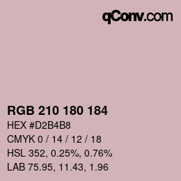 Color code: RGB 210 180 184 | qconv.com