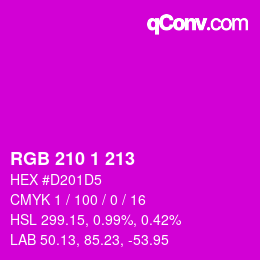 カラーコード: RGB 210 1 213 | qconv.com