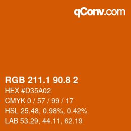 Farbcode: RGB 211.1 90.8 2 | qconv.com