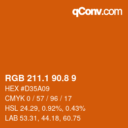 Color code: RGB 211.1 90.8 9 | qconv.com