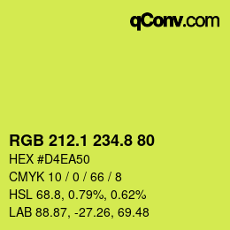 カラーコード: RGB 212.1 234.8 80 | qconv.com