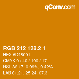カラーコード: RGB 212 128.2 1 | qconv.com