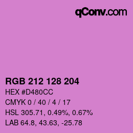 Color code: RGB 212 128 204 | qconv.com