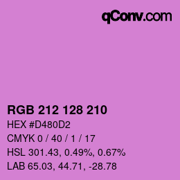 Color code: RGB 212 128 210 | qconv.com