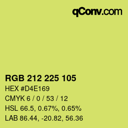 カラーコード: RGB 212 225 105 | qconv.com