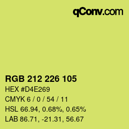 Color code: RGB 212 226 105 | qconv.com