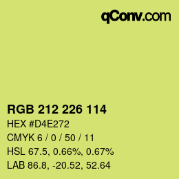 Color code: RGB 212 226 114 | qconv.com