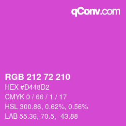 Color code: RGB 212 72 210 | qconv.com