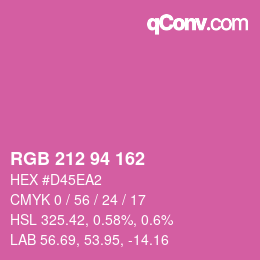 Color code: RGB 212 94 162 | qconv.com