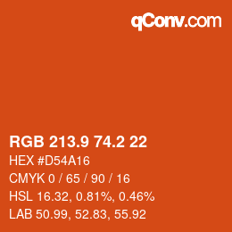 Color code: RGB 213.9 74.2 22 | qconv.com