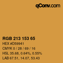 Farbcode: RGB 213 153 65 | qconv.com