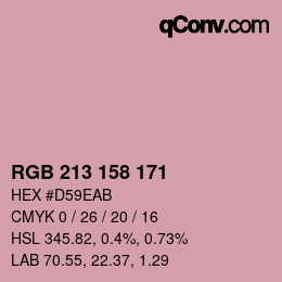 Color code: RGB 213 158 171 | qconv.com