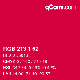 Color code: RGB 213 1 62 | qconv.com