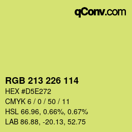 Color code: RGB 213 226 114 | qconv.com