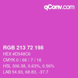 Color code: RGB 213 72 198 | qconv.com