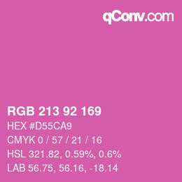 Color code: RGB 213 92 169 | qconv.com