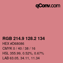 Color code: RGB 214.9 128.2 134 | qconv.com